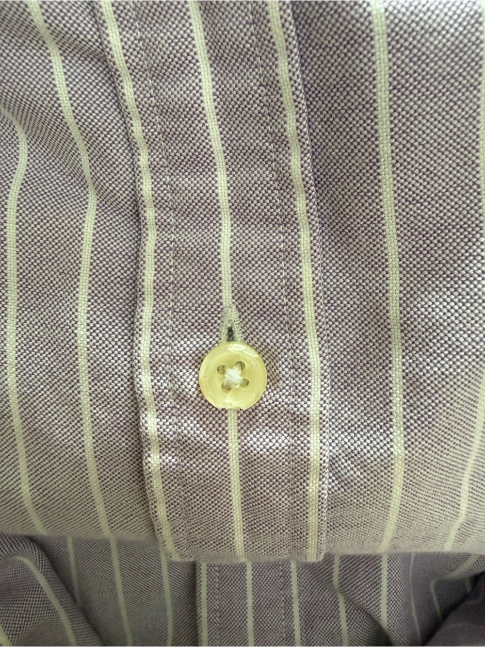 Lilac purple and white striped cotton oxford shirt by Ralph Lauren - Picture 16 of 16